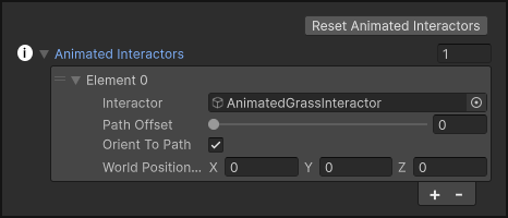 A+ Grass Animator Animated Interactors