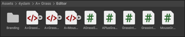 A+ Grass editor folder