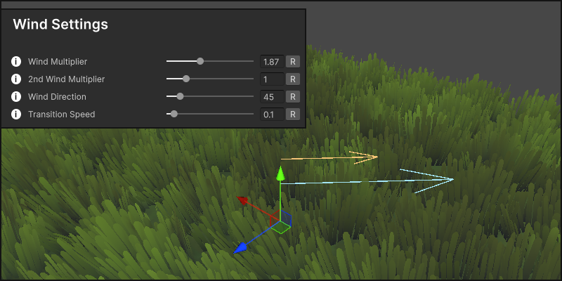A+ Grass manager gizmos preview