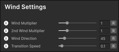 A+ Grass manager wind settings