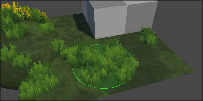 A+ Grass Placement Tool Brush Preview