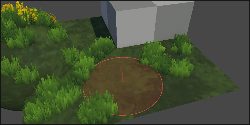 A+ Grass Placement Tool Eraser Preview
