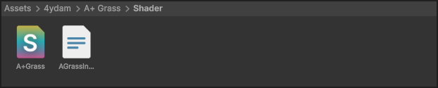 A+ Grass shader folder