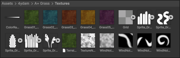 A+ Grass textures folder